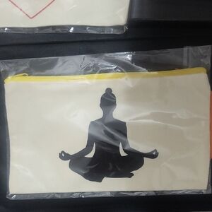Canvas Pouch with Meditative Design